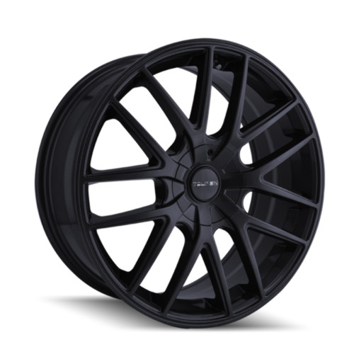 17" Touren Tr60 17x7.5 Full Matte Black 5x112 5x120 Wheel 42mm Rim