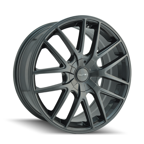 18" Touren Tr60 18x8 Gunmetal 5x110 5x115 Wheel 40mm Rim 5 Lug