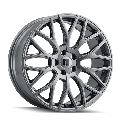 Set 4 20" Touren TR76 20x8.5 Graphite 5x4.5 Wheels 35mm Rims