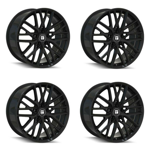Set 4 20" Touren Tr91 20x9 Gloss Black 5x112 Wheels 35mm Rims