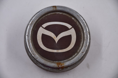 Mazda Metal Metal Chrome w/ Black Background Wheel Center Cap Hub Cap MAZDA-2.25" 2.25"