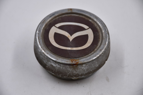 Mazda Metal Metal Chrome w/ Black Background Wheel Center Cap Hub Cap MAZDA-2.25" 2.25"