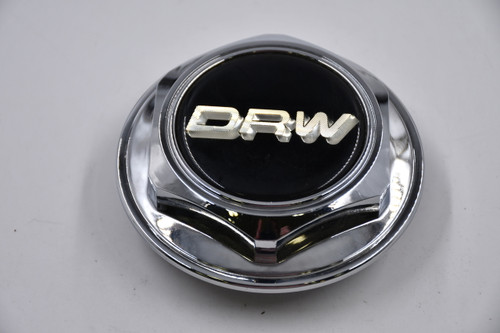DRW AfterMarket Chrome w/ Black & Chrome Insert Wheel Center Cap Hub Cap BC-059(U) 4" DRW Snap in