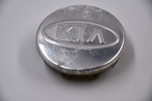 KIA Aluminum w/ Frosted Aluminum Logo Wheel Center Cap Hub Cap 52960 2F000/100(KIA) 2.25" Sportage, Sedona, Optima, Sorento, Spectra