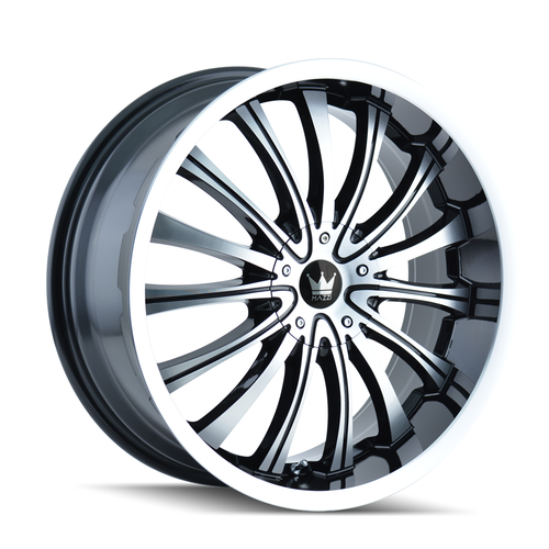 18" Mazzi Hype 18x7.5 Black Machined 5x100 5x4.5 Wheel 40mm Car Truck Suv Rim