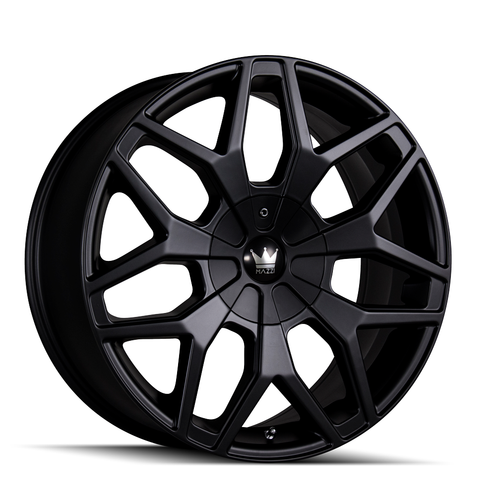 Set 4 24" Mazzi Profile 24x9.5 Matte Black 6x135 6x5.5 Wheels 30mm Truck Suv Rim