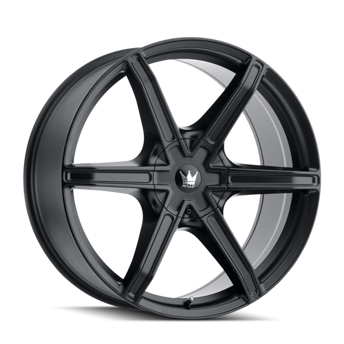 Set 4 18" Mazzi Stilts 18x8 Matte Black 6x120 6x132 Wheels 30mm For Chevy GMC