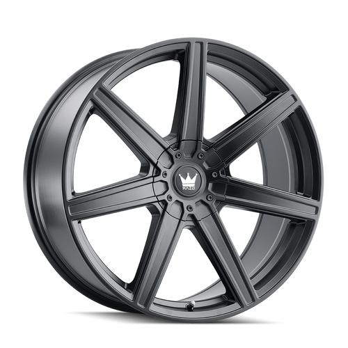 22" Mazzi Laguna 22x9.5 Matte Black 5x5 5x5.5 Wheel 18mm For Jeep Dodge Ram Rim