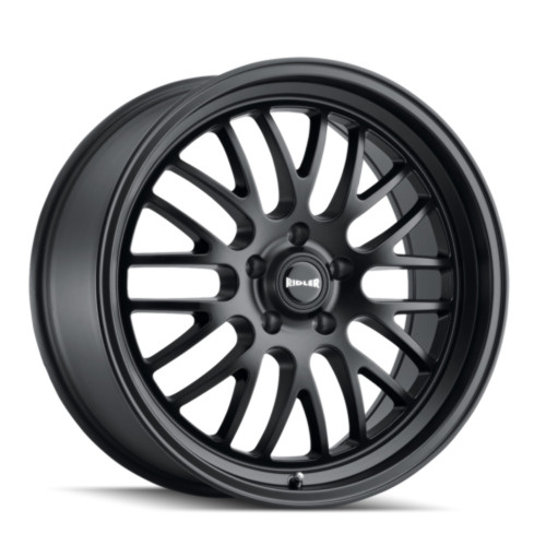 22" Ridler 607 22x10.5 Matte Black 5x120 Wheel 40mm Rim