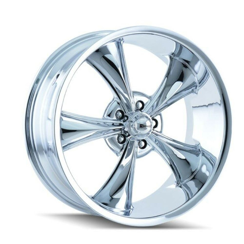 17" Ridler 695 17x7 Chrome 5x4.75 Wheel 0mm Rim