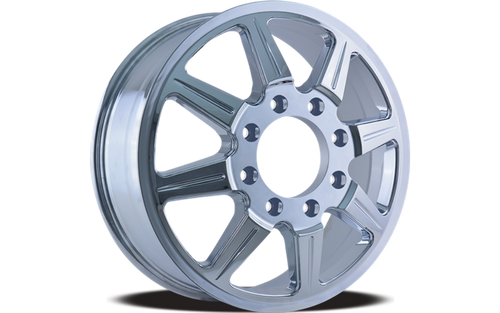 22" Mayhem Monstir 22x8.25 Inner Chrome 8x200 Wheel 127mm Dually Truck Rim