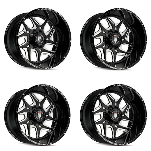 Set 4 20" American Truxx Sweep 20x9 Black Milled 6x135 6x5.5 Wheels -12mm Rims Set 4 20" American Truxx Sweep 20x9 Black Milled 6x135 6x5.5 Wheels -12mm Rims