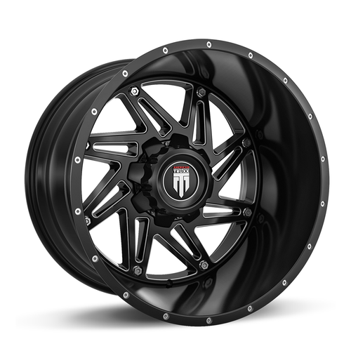 20" American Truxx Warrior 20x12 Black Milled 5x5.5 5x150 Wheel -44mm Lifted Rim 20" American Truxx Warrior 20x12 Black Milled 5x5.5 5x150 Wheel -44mm Lifted Rim