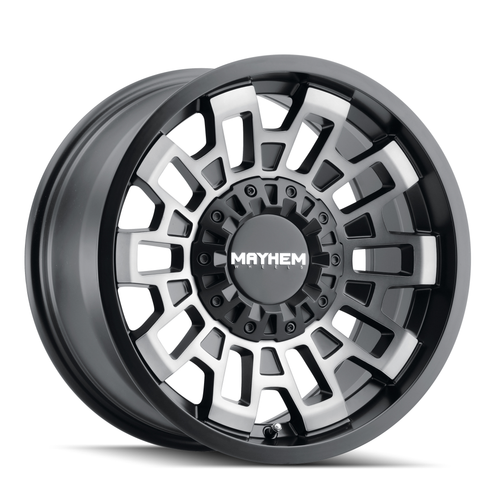 18" Mayhem Cortex 18x9 Matte Black W Dark Tint 5x5 5x5.5 Wheel 0mm Truck Rim