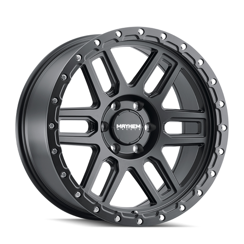 20" Mayhem Delta 20x9 Matte Black 6x5.5 Wheel -12mm For Chevy GMC Cadillac Rim