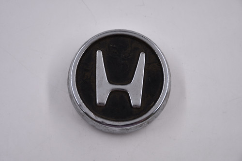 Honda Metal Chrome w/ Black Logo Background Wheel Center Cap Hub Cap Honda/2.75 2.75" 70-'84