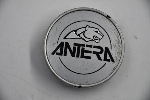 Antera Silver w/ Black & Chrome Logo Wheel Center Cap Hub Cap 2.125" Snap in