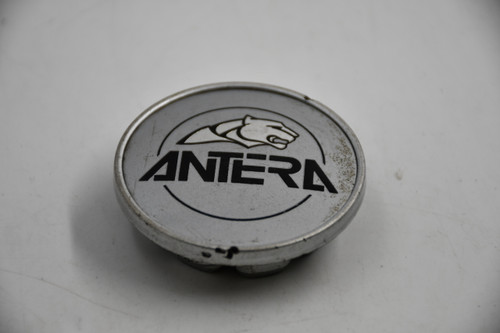 Antera Silver w/ Black & Chrome Logo Wheel Center Cap Hub Cap 2.125" Snap in