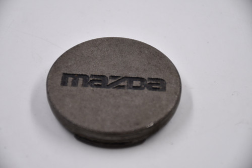 Mazda Metal Silver w/ Black Lettering Wheel Center Cap Hub Cap Mazda/2.25 2.25" Snap in OEM