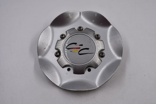 CEC Wheels Silver w/ Black, Yellow, Red Logo Wheel Center Cap Hub Cap CEC TYPE 169 6.125"