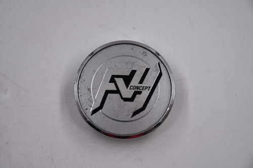 FVH Concepts Chrome w/ Silver, Black & Chrome Logo Wheel Center Cap Hub Cap FVH-2.5 2.5"