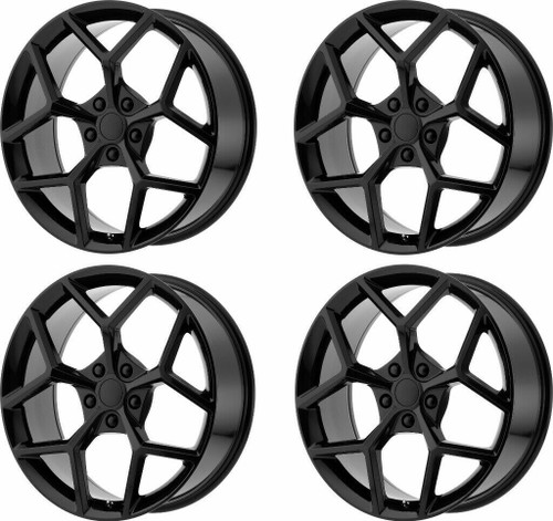 Set 4 Performance Replicas PR126 20x11 5x120 Gloss Black Wheels 20" 43mm Rims