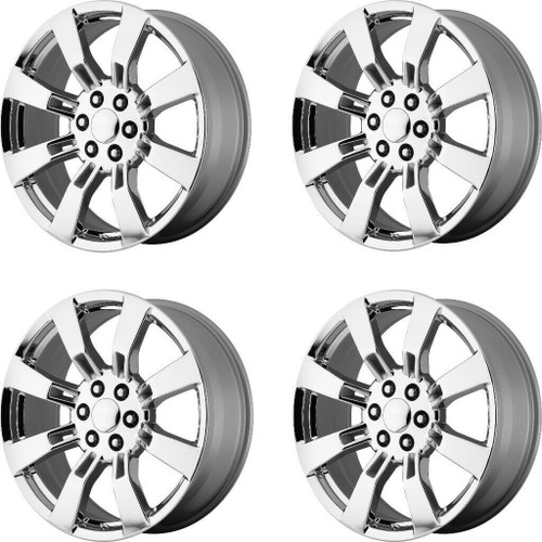 Set 4 Performance Replicas PR144 22x9 6x5.5 Chrome Wheels 22" 31mm Rims