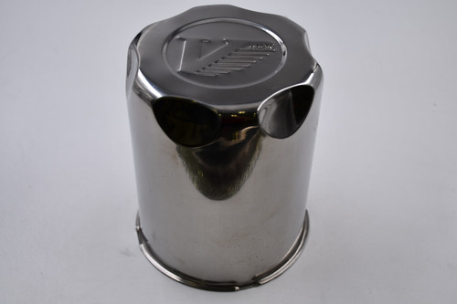 Vision Wheels Chrome Wheel Center Cap Hub Cap VISION-5.375/TALL 5.375" Push Thru, Older Logo 2.5" Wide, Tall