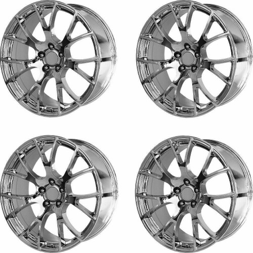 Set 4 Performance Replicas PR161 22x11 5x115 Chrome Wheels 22" 18mm Rims