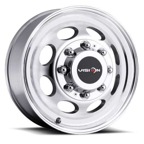 19.5" Vision HD 181Z Van Dually Machined Wheel 19.5x6.75 8x6.5 Rim 102mm