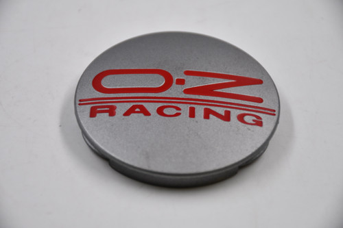 OZ Racing Silver w/ Red Lettering Wheel Center Cap Hub Cap M-595 2.5" Snap In