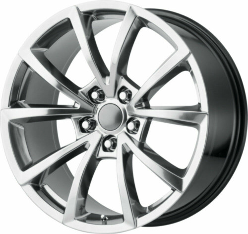 Set 4 Performance Replicas PR184 20x10 5x5 Hyper Silver Dark Wheels 20" 50mm