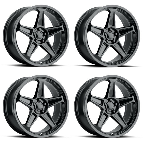 Set 4 Performance Replicas PR186 20x10.5 5x115 Gloss Black Wheels 20" 25mm Rims