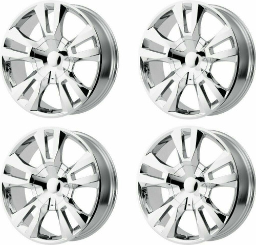 Set 4 Performance Replicas PR188 22x9 6x5.5 Chrome Wheels 22" 24mm Rims