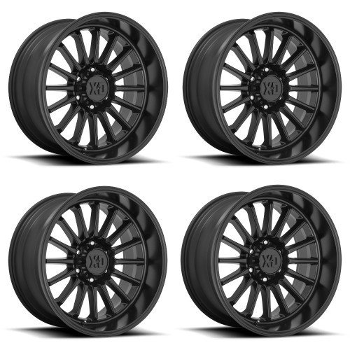 Set 4 XD XD857 Whiplash 20x9 5x5.5 Satin Black Wheels 20" 0mm Rims