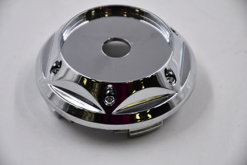 Blank Chrome Wheel Center Cap Hub Cap C-002-1(NL) 2.625" No Logo / Insert