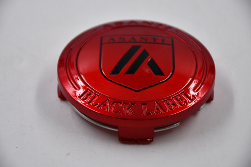 Asanti Black Lable Gloss Red w/ Black Logo Wheel Center Cap Hub Cap T157K74-S6 3" G-Red 2-15/16"OD for ABL-39 Mogul