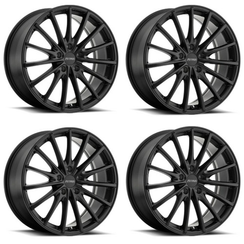 Set 4 Petrol P3A 19x8 5x4.25 Matte Black Wheels 19" 40mm Rims
