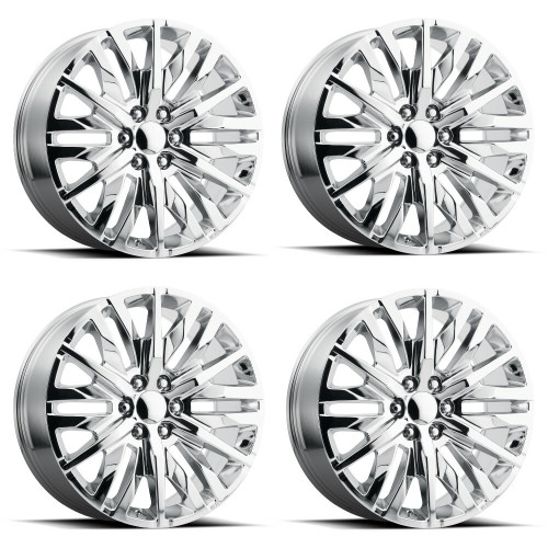 Set 4 Performance Replicas PR198 26x10 6x5.5 Chrome Wheels 26" 31mm Rims