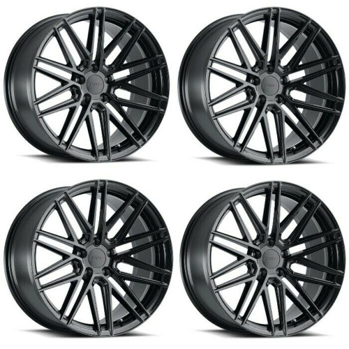 Set 4 TSW Pescara 20x10 5x120 Gloss Black Wheels 20" 40mm Rims