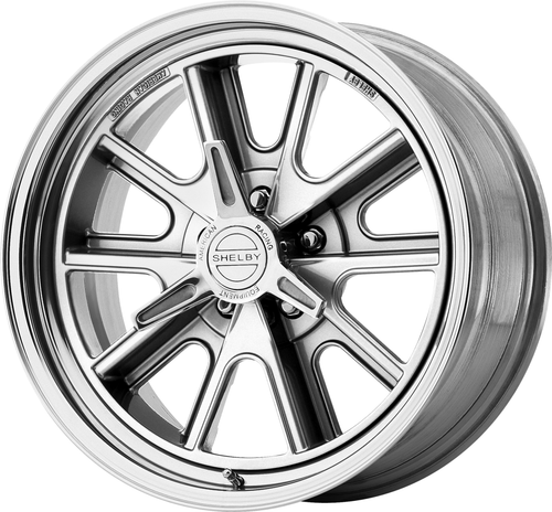 Set 4 American Racing Vintage VN427 Shelby Cobra 18x8 5x4.5 Polished 18" 0mm