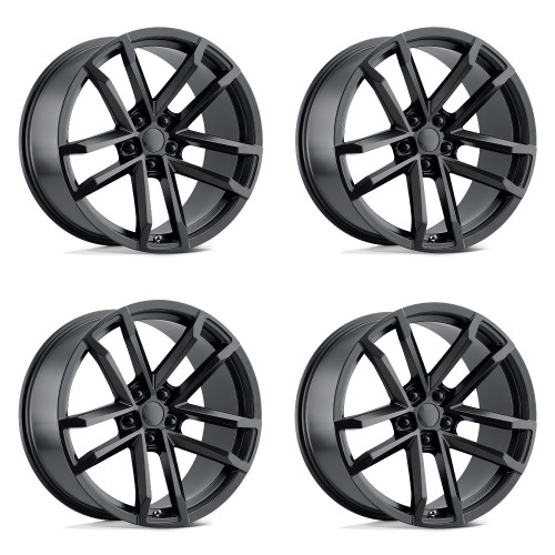 Set 4 Performance Replicas PR208 20x10 5x120 Gloss Black Wheels 20" 23mm Rims