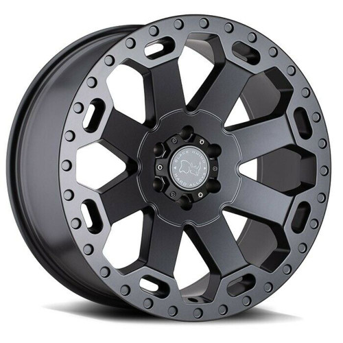 Black Rhino Warlord 17x9 8x170 Matte Gunmetal Wheel 17" 12mm For Ford Truck Rim