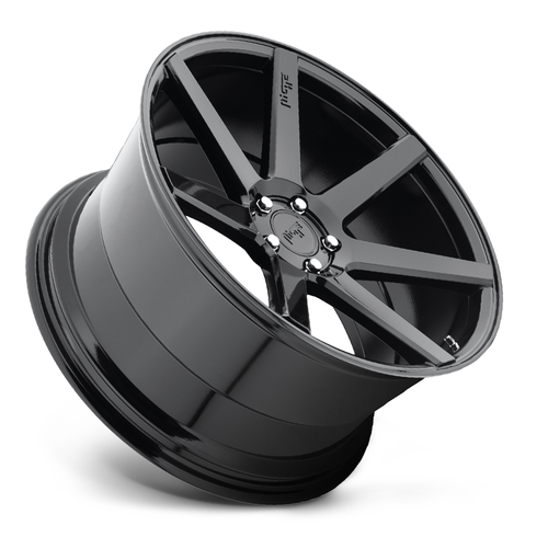 Niche 1PC M168 Verona 19x8.5 5x4.5 Gloss Black Wheel 19" 35mm Rim