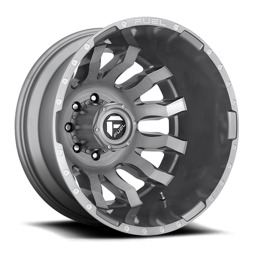 20" Fuel 1PC D693 Blitz 20x8.25 8x6.5 Platinum Wheel -246mm Rear Dually Rim