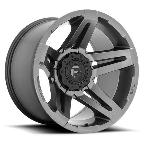 Fuel 1PC D764 Sfj 22x14 5x5 5x5.5 Matte Gun Metal Wheel 22" -75mm Rim