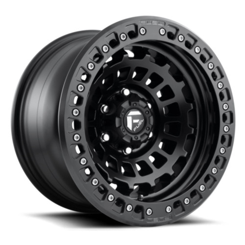 Fuel 1PC D101 Zephyr Beadlock 17x9 5x5.0 Matte Black Wheel 17" -15mm Truck Rim