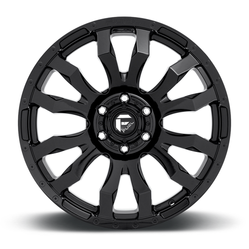 20" Fuel 1PC D675 Blitz 20x9 8x180 Gloss Black Wheel 1mm For Chevy GMC Truck Rim