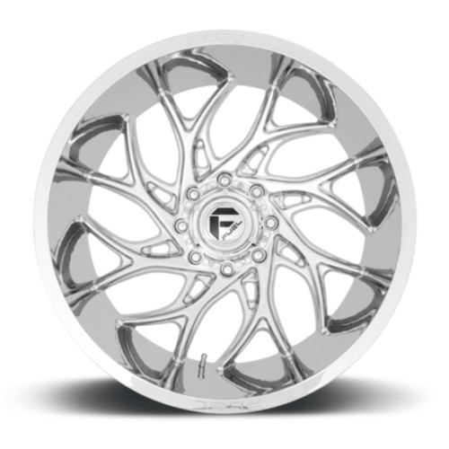 20" Fuel 1PC D740 Runner 20x10 8x180 Chrome Wheel -18mm Lifted For Chevy GMC Rim