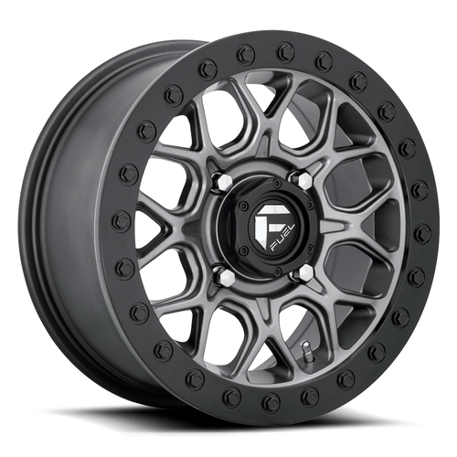 Fuel UTV D919 Tech Beadlock 15x10 4x156 Matte Gun Metal Black Wheel 15" 0mm